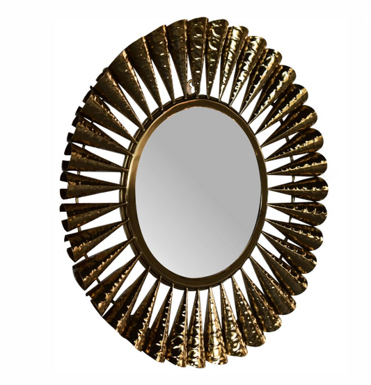 Brass Coned Mirror - Delight Fittings