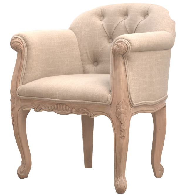 French Style Deep Button Chair - Delight Fittings