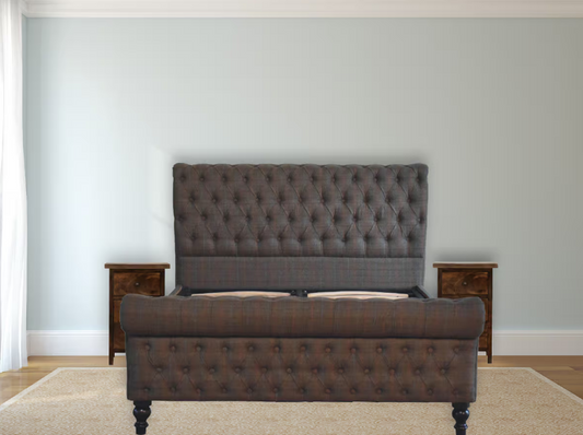 Stylish and Comfortable Multi Tweed Bed Frame - Delight Fittings