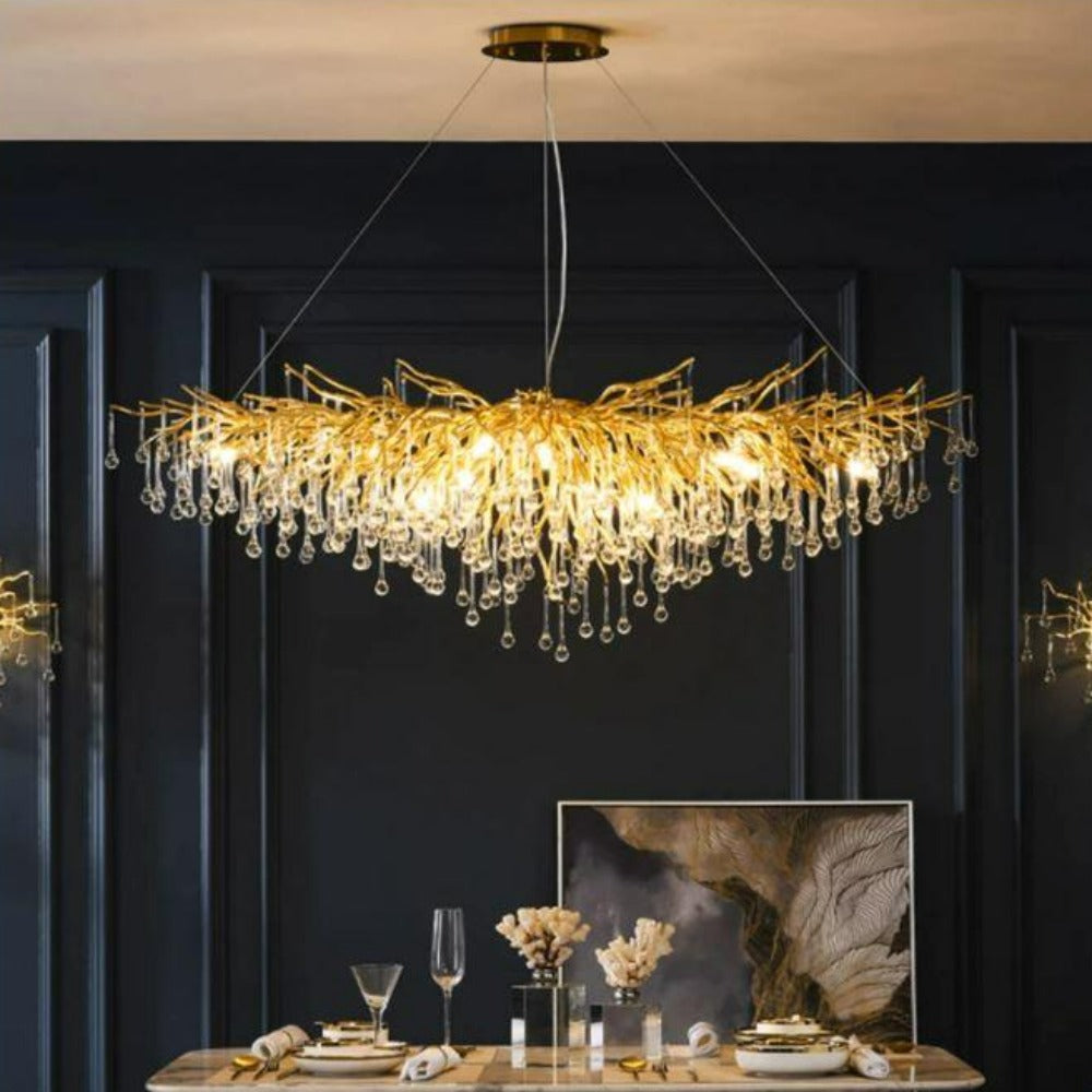 Living Room Crystal Chandelier Lighting - Delight Fittings