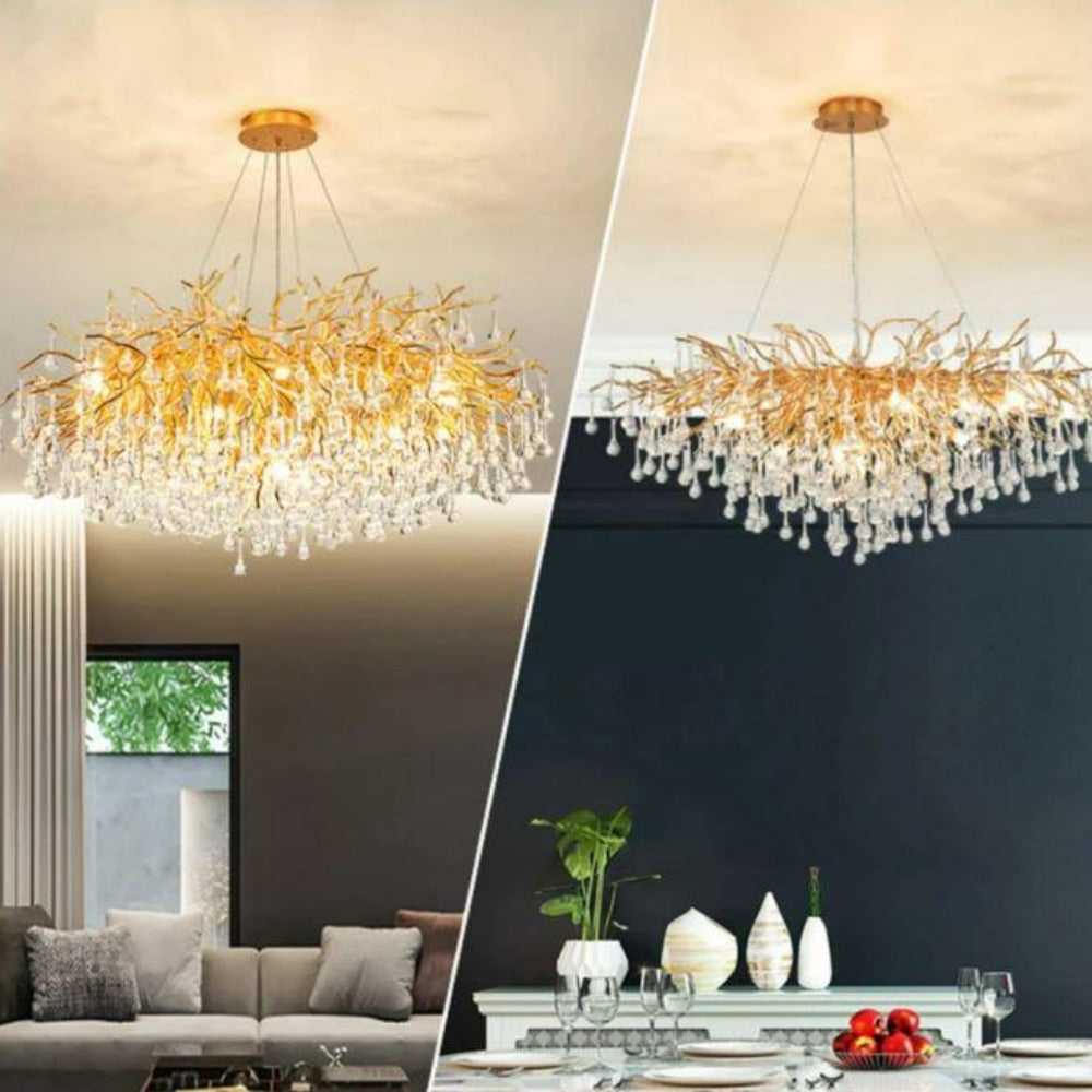 Living Room Crystal Chandelier Lighting – Delight Fittings