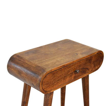 Mini Round Chestnut Console