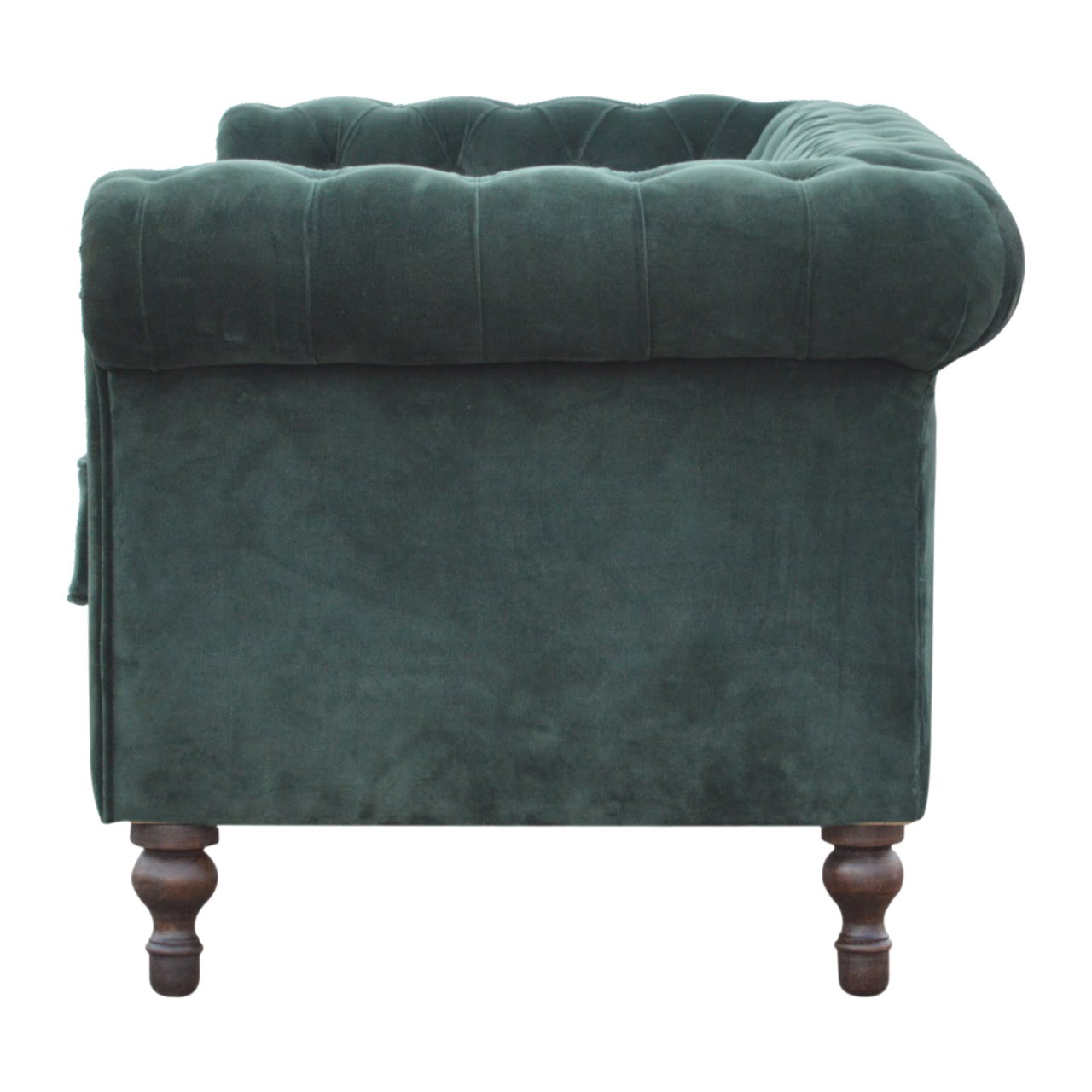 Emerald Green Velvet Chesterfield