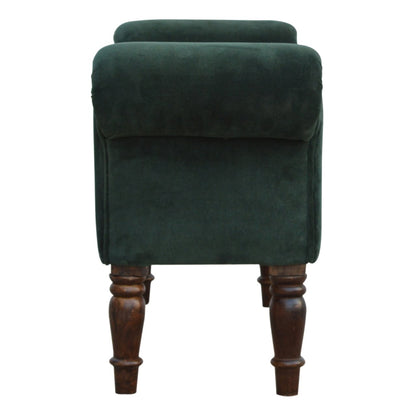 Emerald Velvet Bench