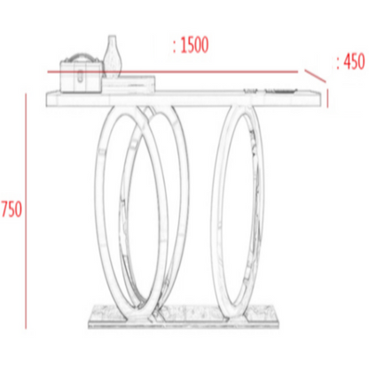 Light Luxury Console Long Table - Delight Fittings