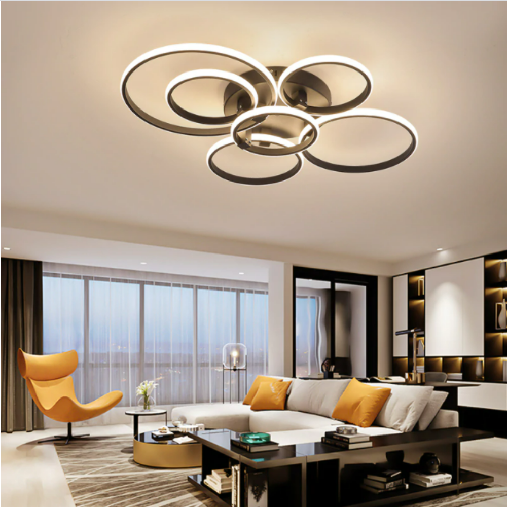 Ring Light Horizontal Chandelier - Delight Fittings