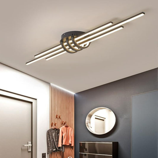 Living Room Matte Black/White Ceiling Lamp - Delight Fittings