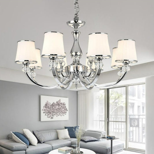 Polished Chrome Crystal Chandelier - Delight Fittings