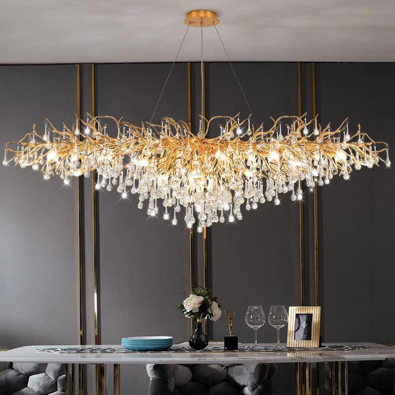 Living Room Crystal Chandelier Lighting - Delight Fittings