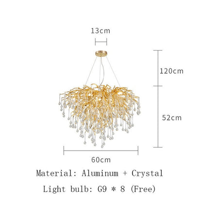 Living Room Crystal Chandelier Lighting - Delight Fittings