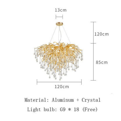 Living Room Crystal Chandelier Lighting - Delight Fittings