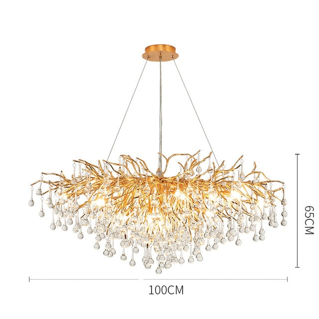 Living Room Crystal Chandelier Lighting - Delight Fittings