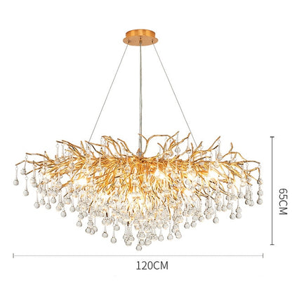 Living Room Crystal Chandelier Lighting - Delight Fittings