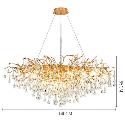 Living Room Crystal Chandelier Lighting - Delight Fittings