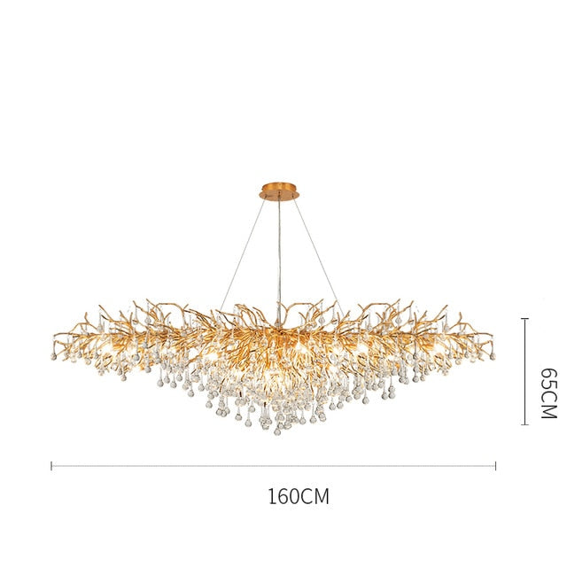 Living Room Crystal Chandelier Lighting - Delight Fittings