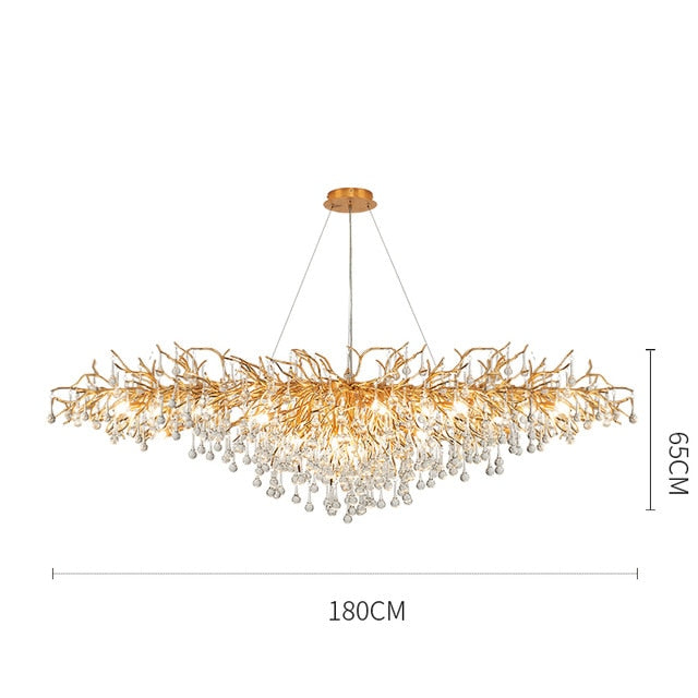 Living Room Crystal Chandelier Lighting - Delight Fittings