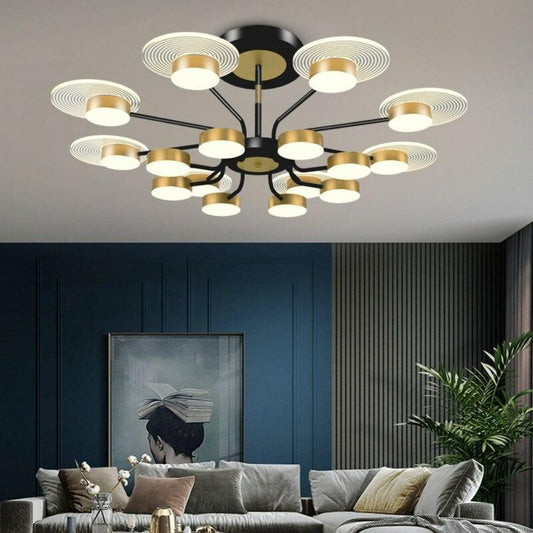 Nordic Inspired LED Disc Lamp Chandelier - Delight Fittings