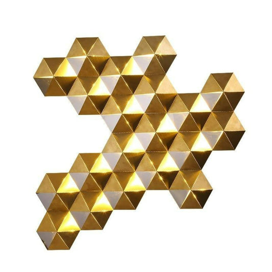 Sweet Honeycomb Golden Wall Lamp - Delight Fittings